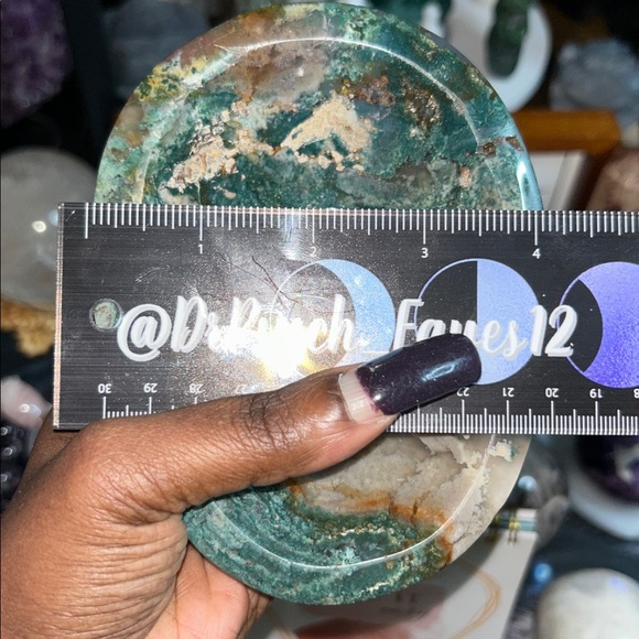 Moss Agate Bowl Medium - Picture 7 of 9